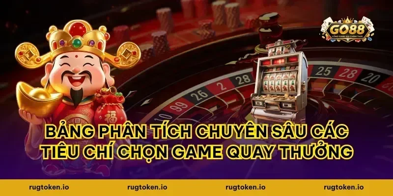 Bảng phân tích chuyên sâu các tiêu chí chọn game quay thưởng
